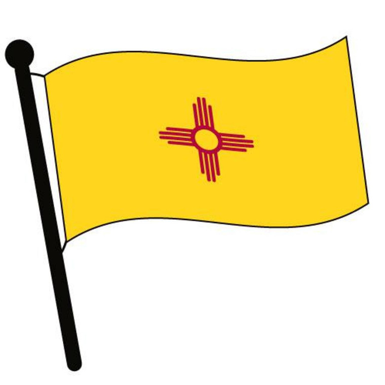 New Mexico Waving Flag Clip Art - Downloadable Image