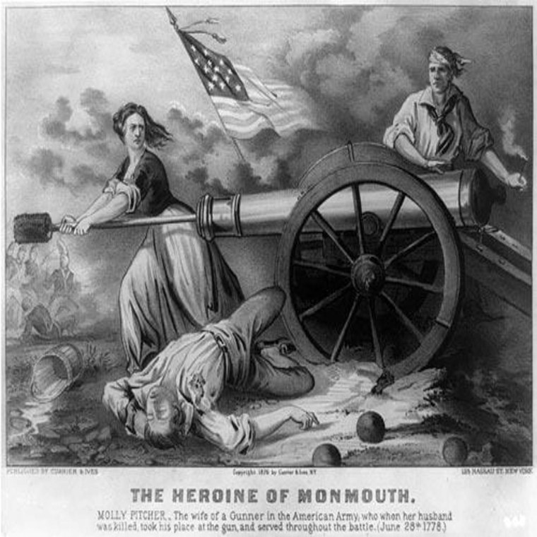 The Heroine on Monmouth. Molly Pitcher ... June 28, 1778 - Downloadable Image