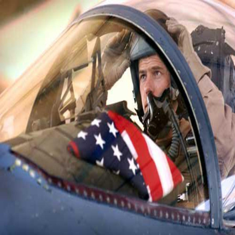 American Flag Pilot Wallpaper 1024x768