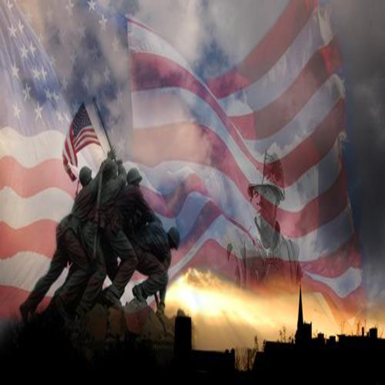 American Flag Veteran Wallpaper 1024x768