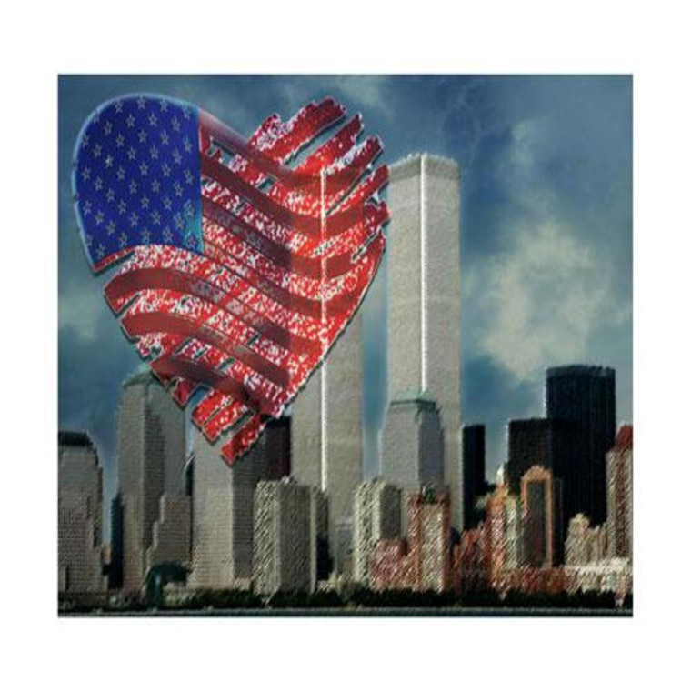 World Trade Center with Heart Illustration v1