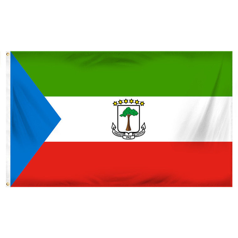 Equatorial Guinea Flag 3ft x 5ft Printed Polyester