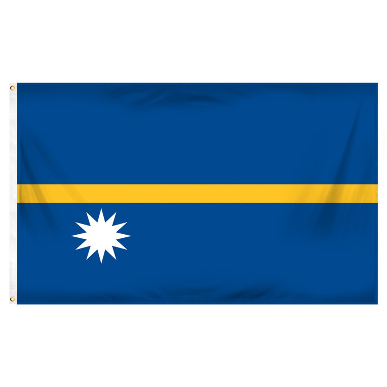 Nauru Flag 3ft x 5ft Printed Polyester