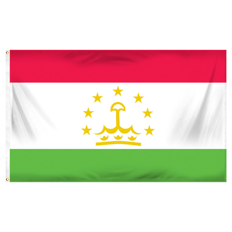 Tajikistan Flag 3ft x 5ft Printed Polyester