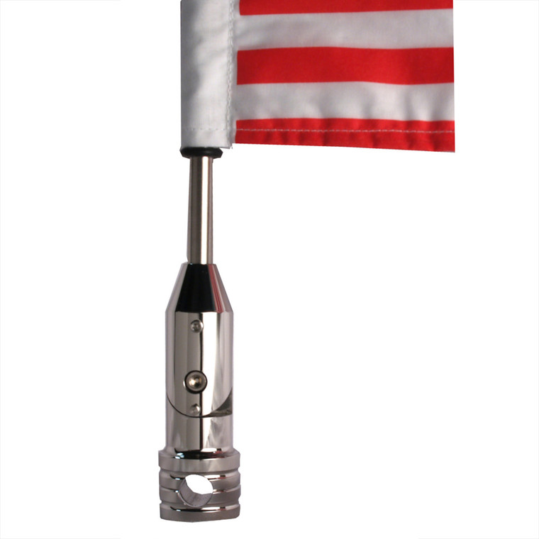 Fold Down Motorcycle Flag Mount - 1/2"