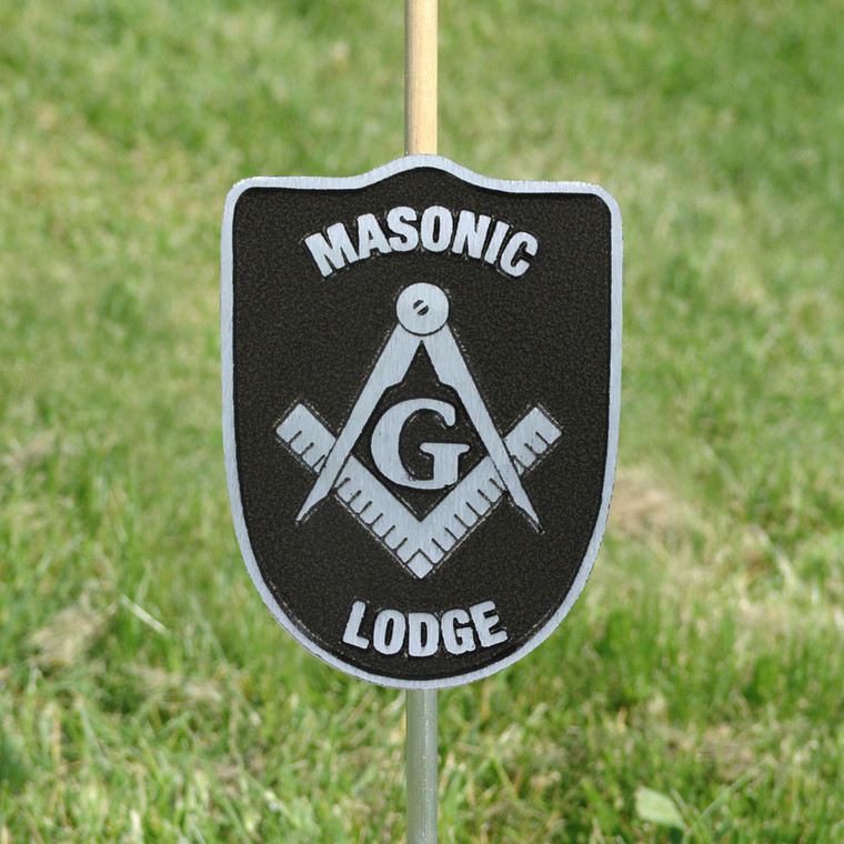 Masonic Grave Marker - Aluminum