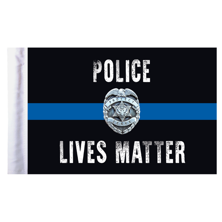 Police Lives Matter Motorcycle Flag - 6" x 9"