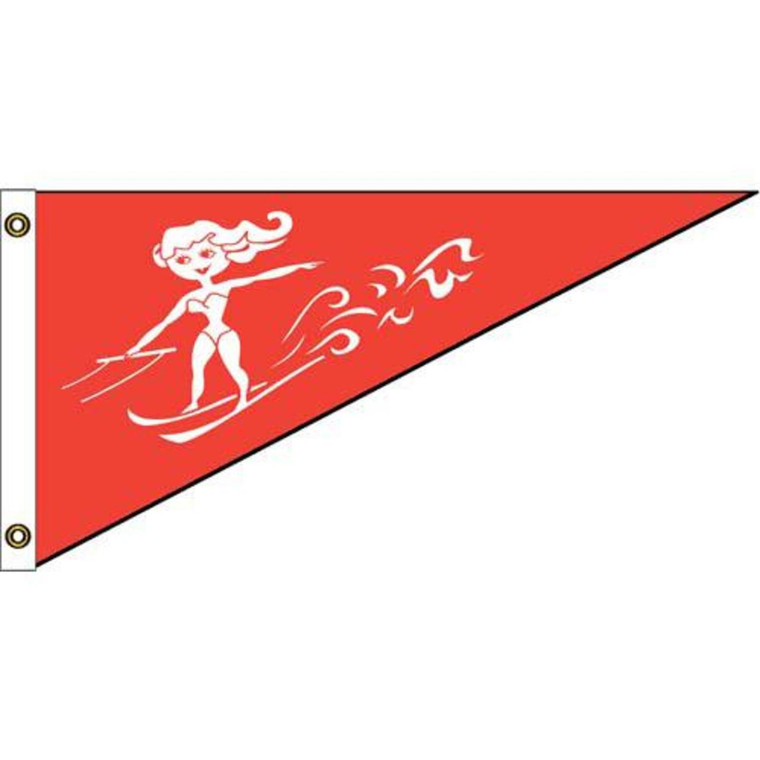 Ski Queen Nylon Bow Pennant 10in x 15in