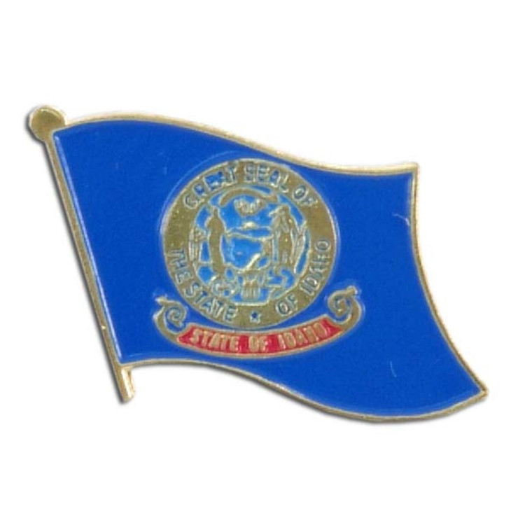 Idaho Flag Lapel Pin - 3/4" x 1/2"