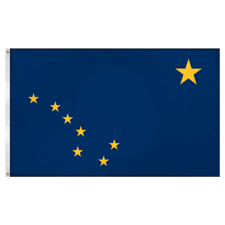 Alaska flag 3 x 5 feet Super Knit polyester