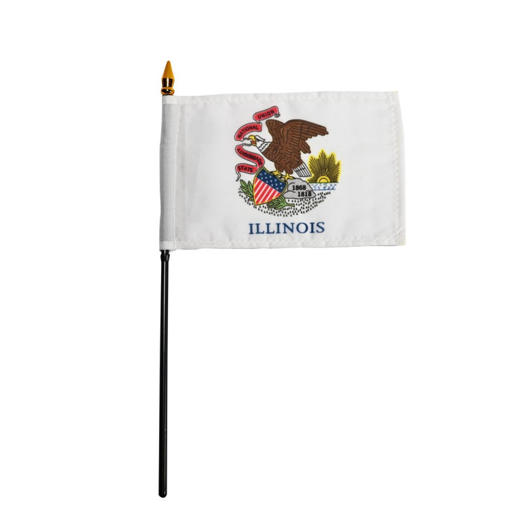 Illinois flag 4 x 6 inch