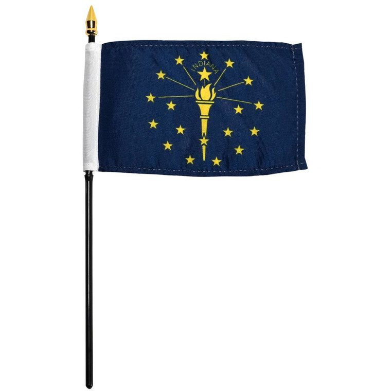 Indiana flag 4 x 6 inch