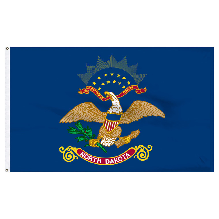 North Dakota 12ft x 18ft Nylon Flag