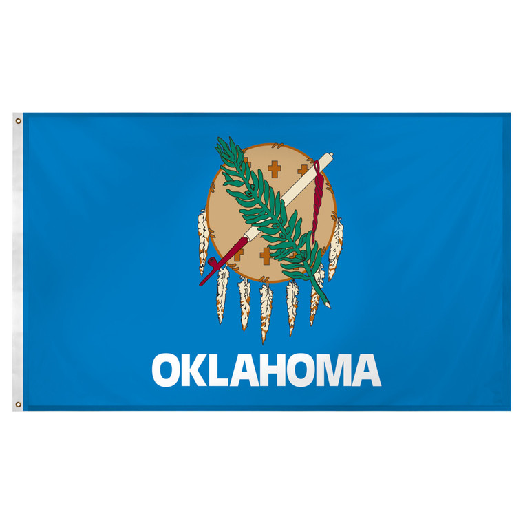 Oklahoma flag 3 x 5 feet Super Knit polyester