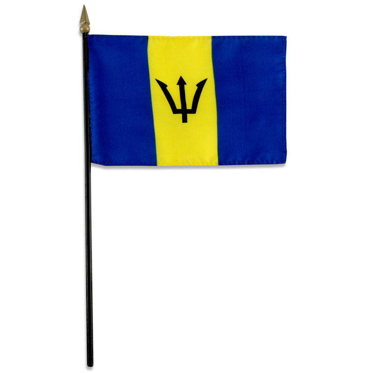 Barbados flag 4 x 6 inch