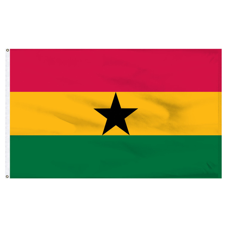 Ghana 2ft x 3ft Nylon Flag