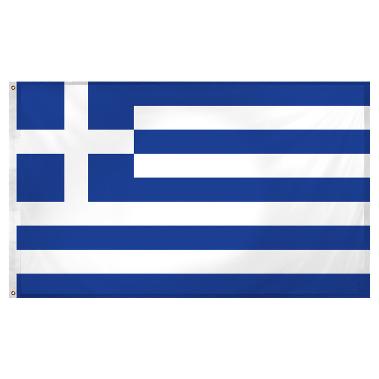 Greece flag 3ft x 5ft Super Knit polyester