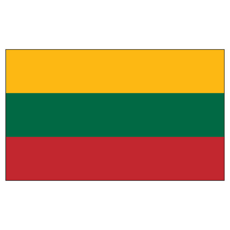 Lithuania 2ft x 3ft Nylon Flag