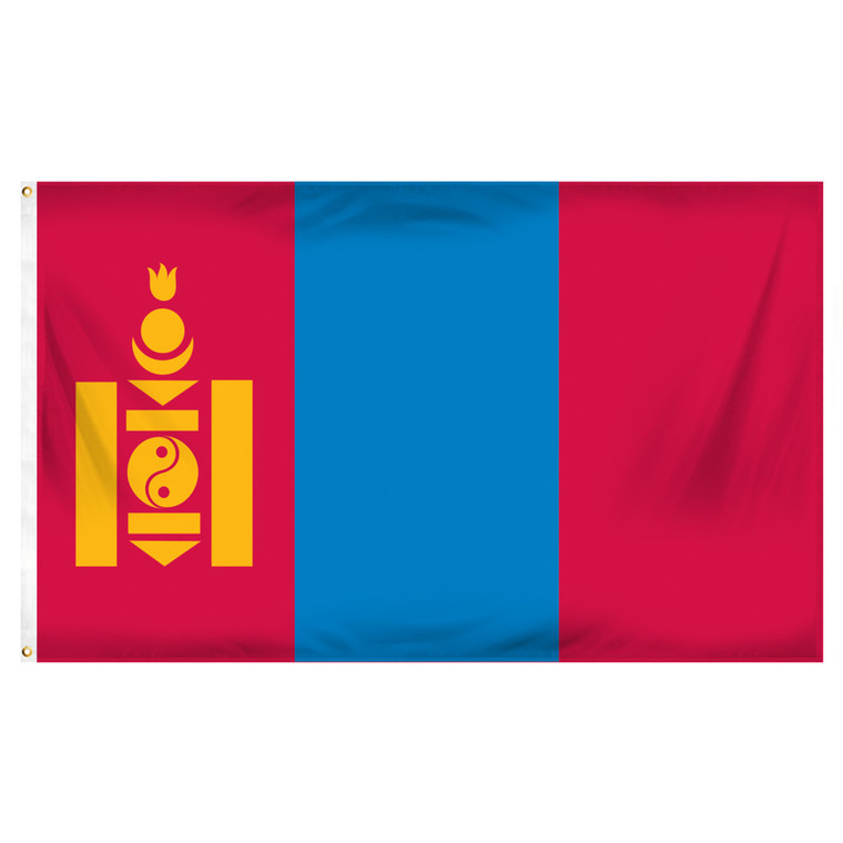 Mongolia 3ft x 5ft Printed Polyester Flag