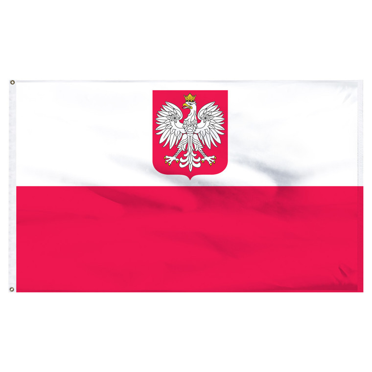 Poland State Flag and Civil Ensign 2ft x 3ft Nylon Flag