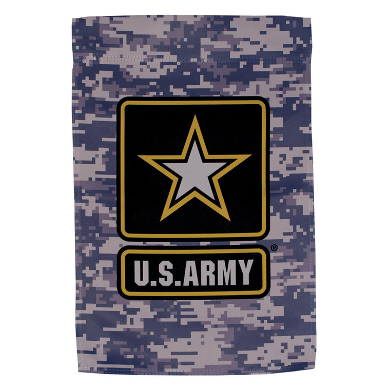 U.S. Army Logo Camo Garden Flag - 12in x 18in