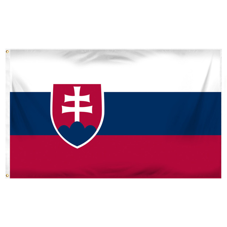 Slovakia 3ft x 5ft Printed Polyester Flag