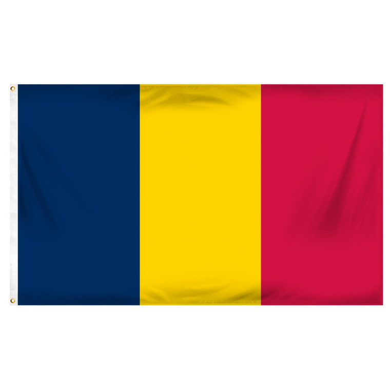 Chad 3ft x 5ft Printed Polyester Flag