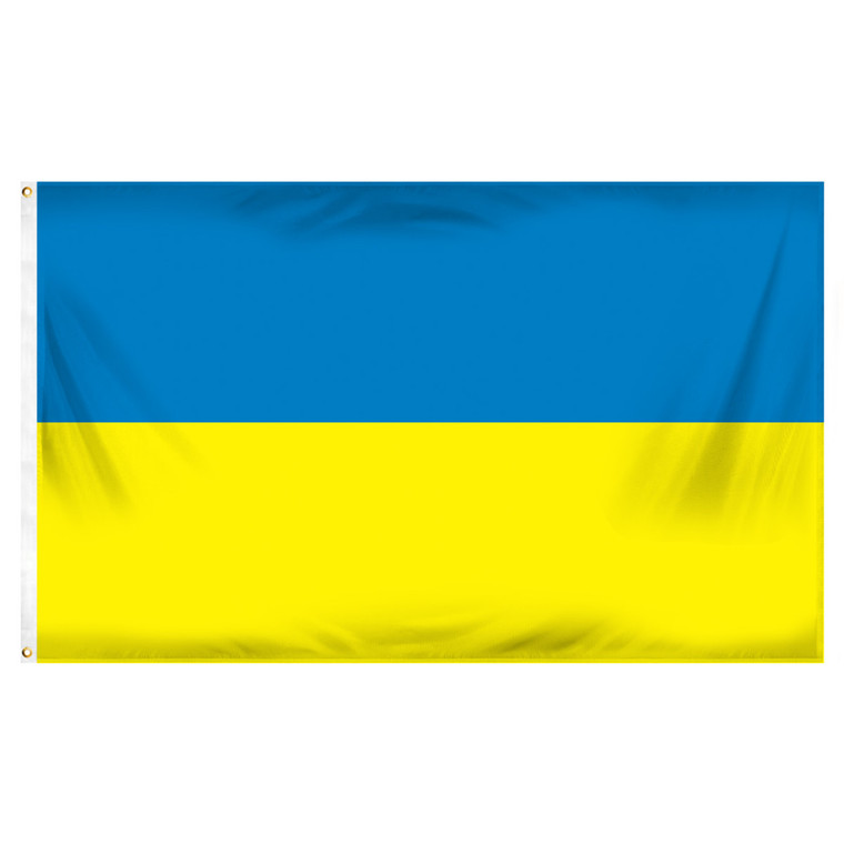 Ukraine Flag 3ft x 5ft Printed Polyester