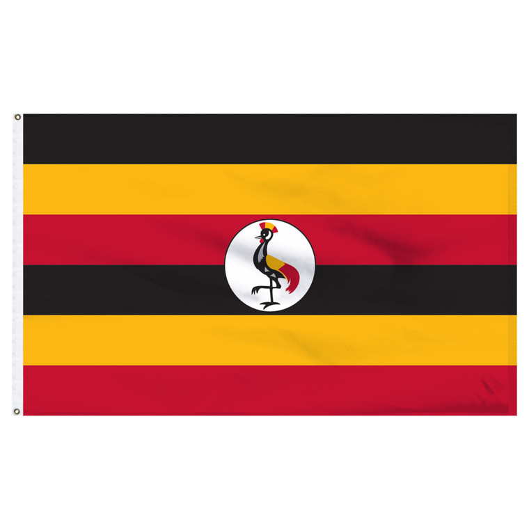Uganda 3ft x 5ft Nylon Flag