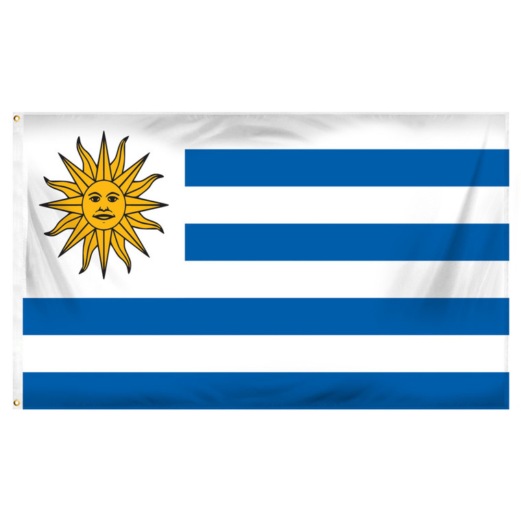 Uruguay 3ft x 5ft Printed Polyester Flag