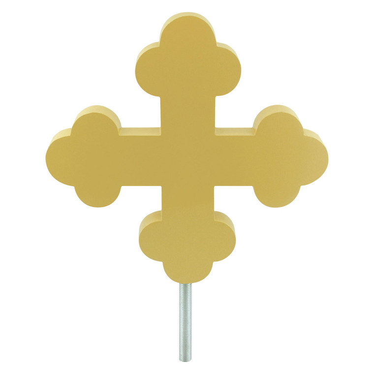 Gold Aluminum Botonee Cross