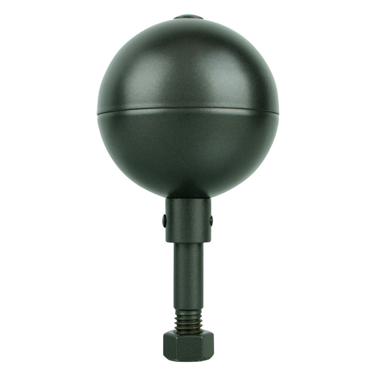 Black Aluminum Ball Topper