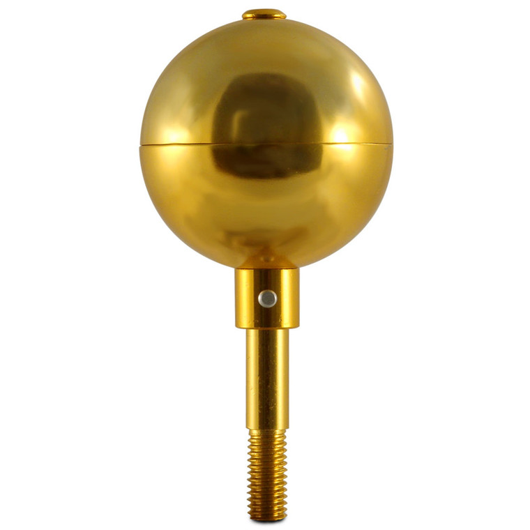 Gold Anodized Aluminum Ball Topper - 3in