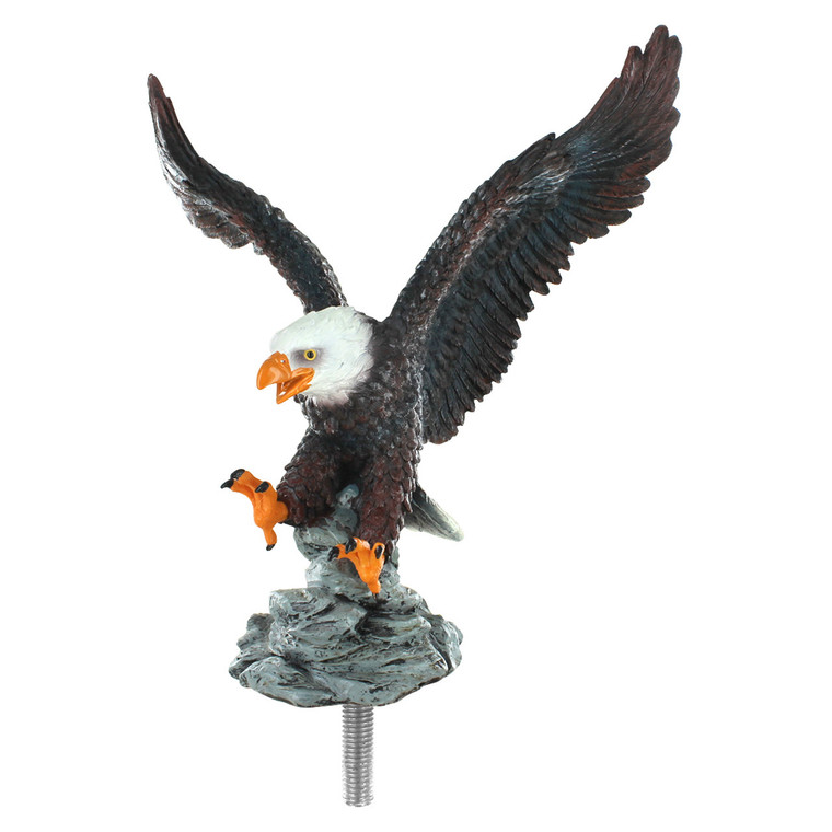 Eagle On Approach Flagpole Topper