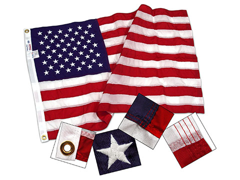 Super Tough American Flag Sewn Nylon