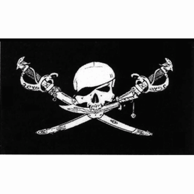 Pirate Big Skull 3ft x 5ft Polyester Flag