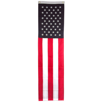 US Flag Pulldown - Online Stores - 20inch x 8ft OLS - Sewn Nylon