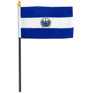 El Salvador 4in x 6in Polyester Flag