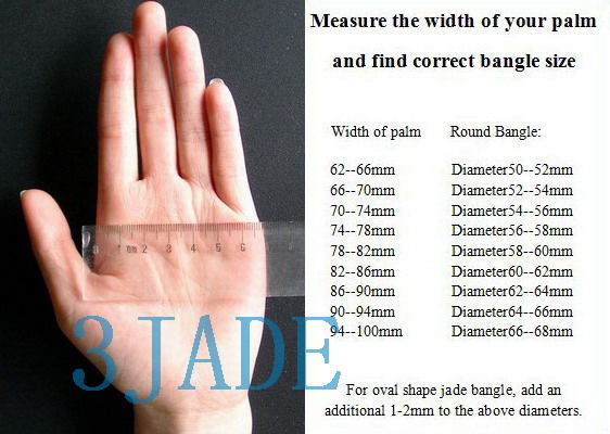 jade bangle size chart