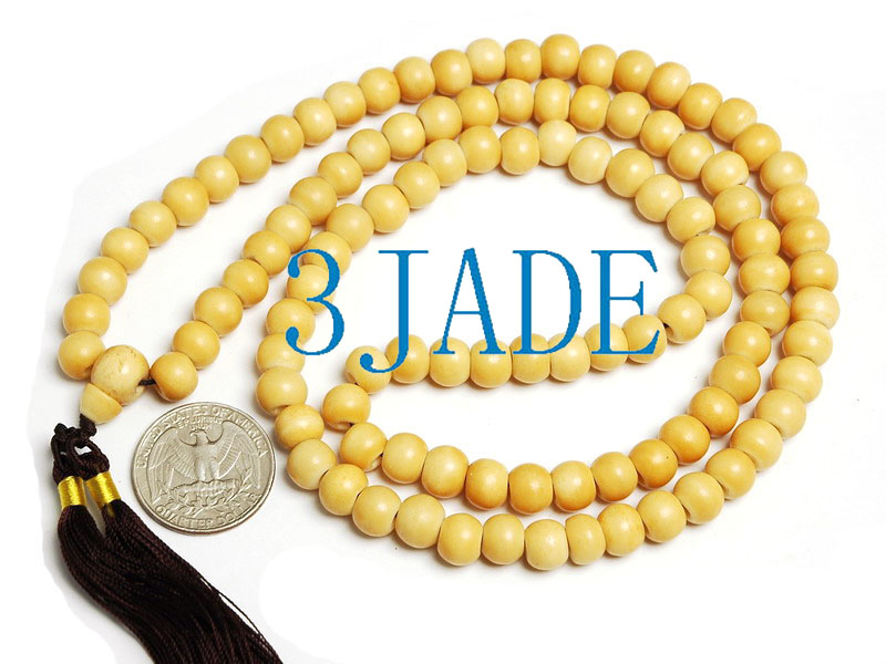 Tibetan Carved Bone Skull Mantra Meditation Buddhist Prayer Beads Wrist  Mala -E011072 - 3JADE wholesale of jade carvings, jewelry, collectables,  prayer beads