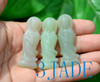 3PCS Natural Hetian Nephrite Jade Kwan Yin / Guanyin Amulet / Pendants G025265