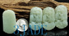 4PCS Natural Hetian Nephrite Jade Carving: Phoenix Pendants