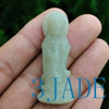 Natural Hetian Nephrite Jade Kwan Yin / Guanyin Amulet / Pendant -G025469