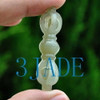 Natural Hetian Nephrite Jade  Buddhist Ritual Amulet / Auspicious Vishwa Vajra / Pendant