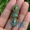 Hetian Nephrite Jade Buddhist Ritual Amulet /Auspicious Vishwa Vajra Pendant