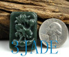 Natural Hetian Nephrite Jade Lotus Flower Pendant / Carving