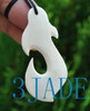 Hand Carved Bone Fish Hook Amulet Pendant NZ Maori Style Carving Art