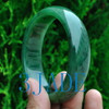 61mm Natural Green Nephrite Jade Bangle Bracelet