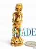 Hand Carved Bone Skeleton & Snake Figurine #13