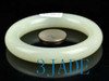 Hand Carved Natural Hetian Nephrite Jade Bangle Bracelet, w/ Certificate C004219
